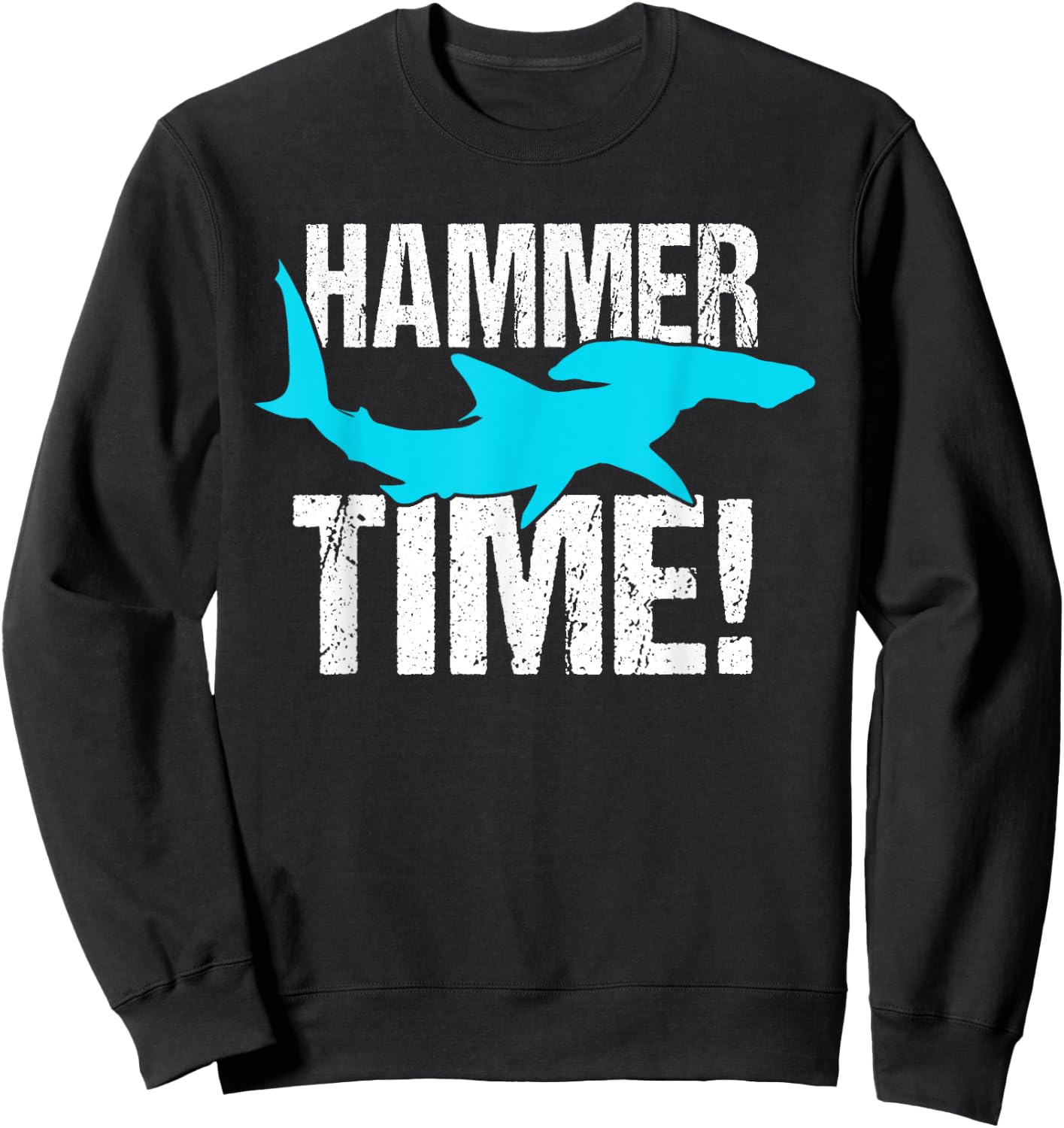 Funny hammer shark Gift divers Sweatshirt - Sweatshirt | Black