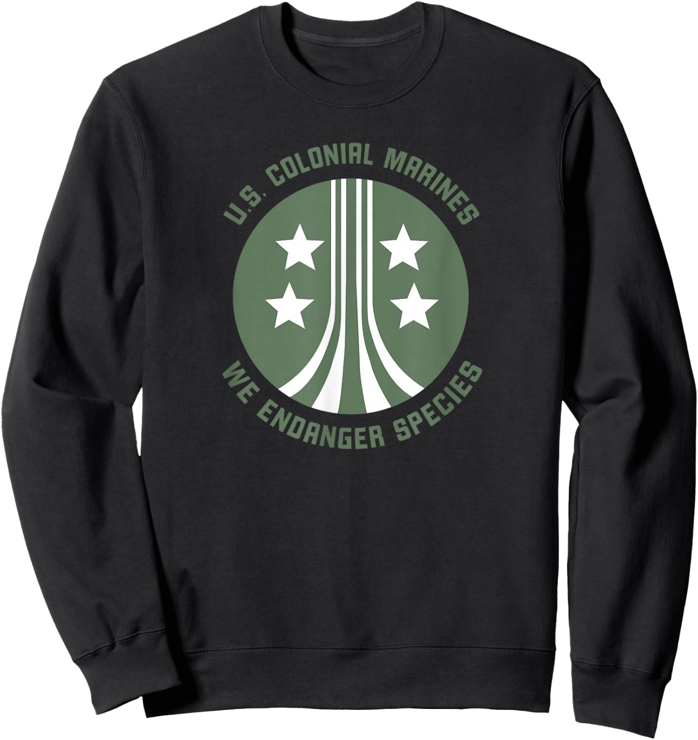 Aliens U.S. Colonial Marines We Endanger Species Sweatshirt - Sweatshirt | Black