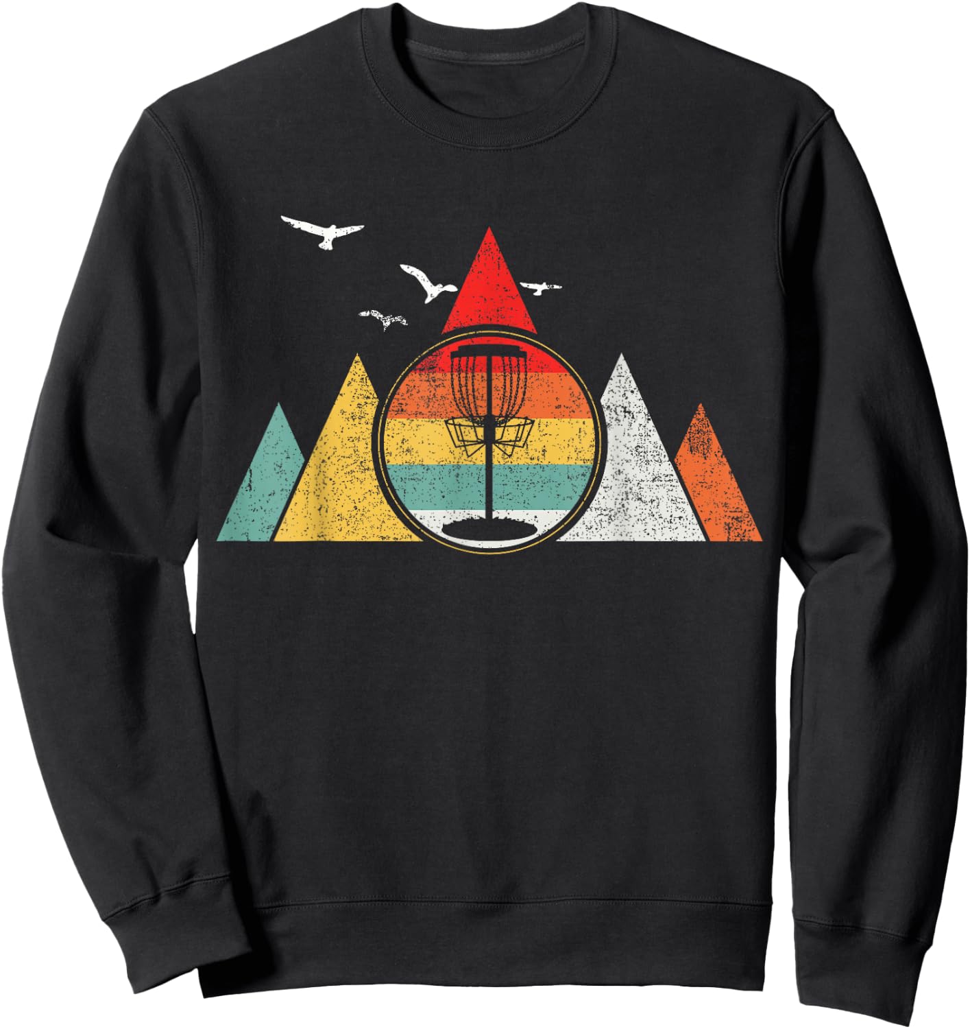 Discgolf Disc Golf Vintage Sweatshirt - Sweatshirt | Black