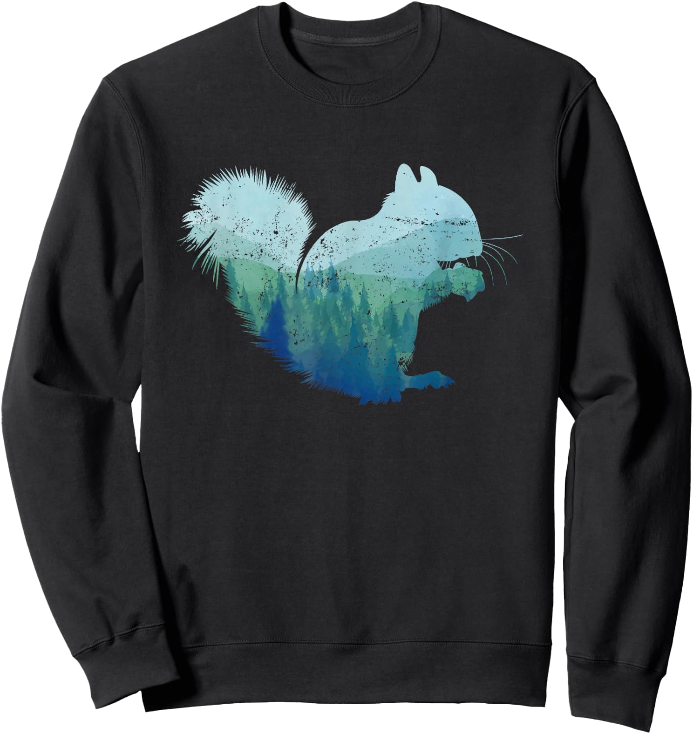 Forest Squirrel Sweatshirt - Sweatshirt | Black