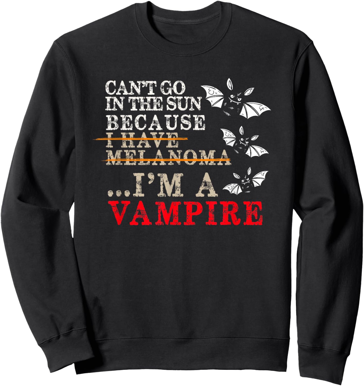 Melanoma Awareness - Skin Cancer Support Sweatshirt - Sweatshirt | Black