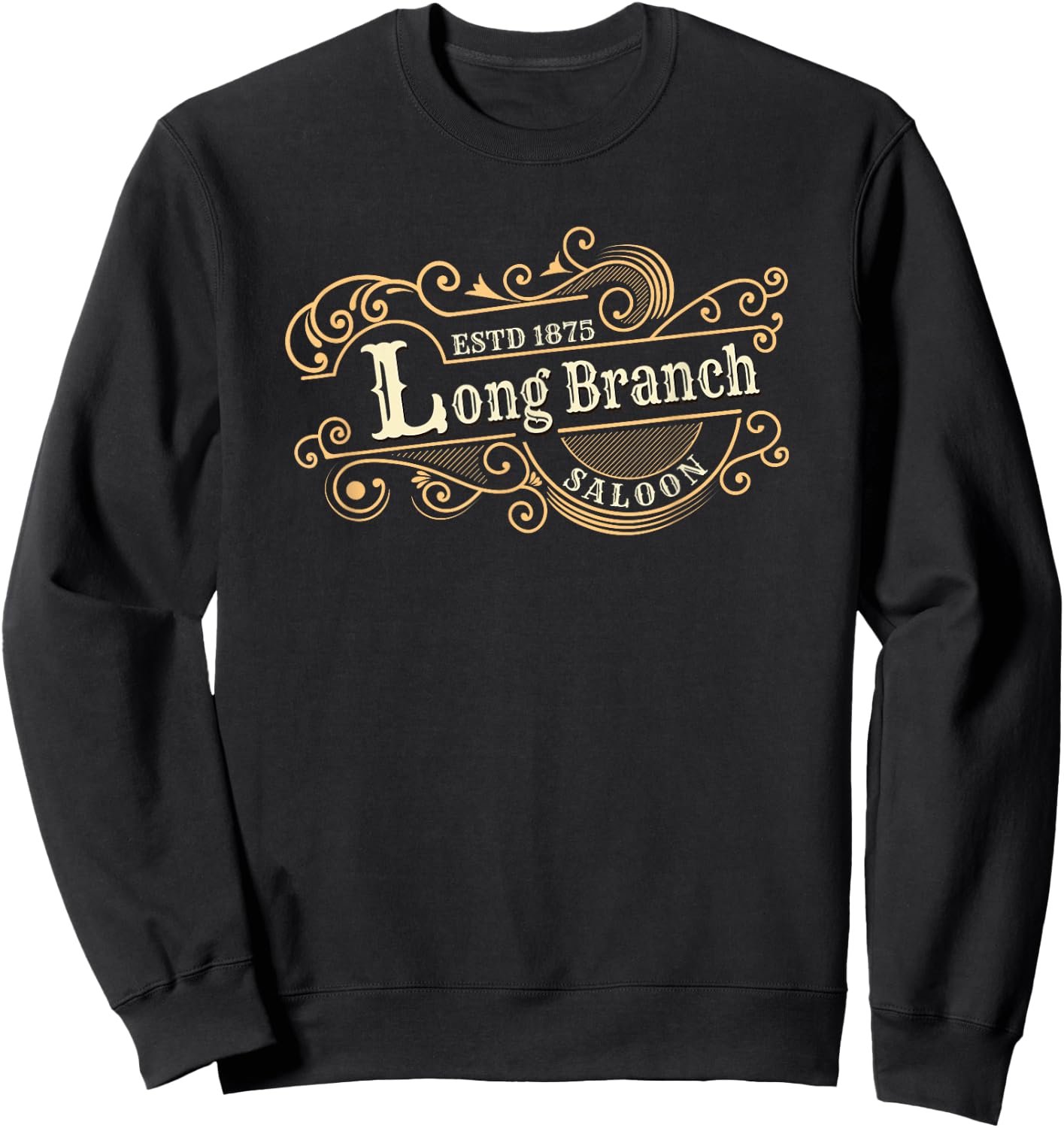 Gunsmoke | Long Branch Saloon Classic TV Western Sweatshirt - Sweatshirt | Black