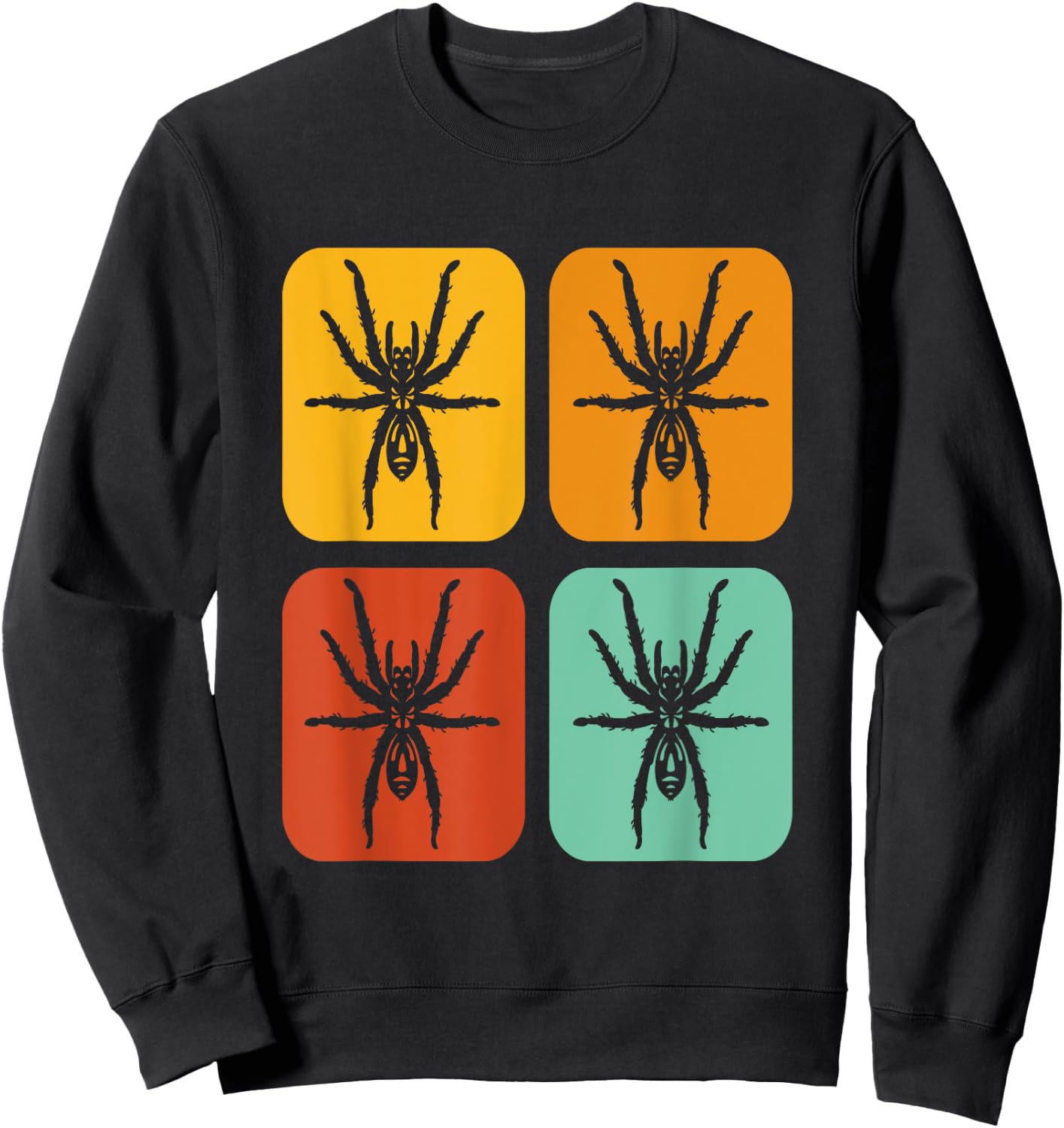 Theraphosidae Arachnid Poecilotheria Vintage Tarantula Sweatshirt - Sweatshirt | Black