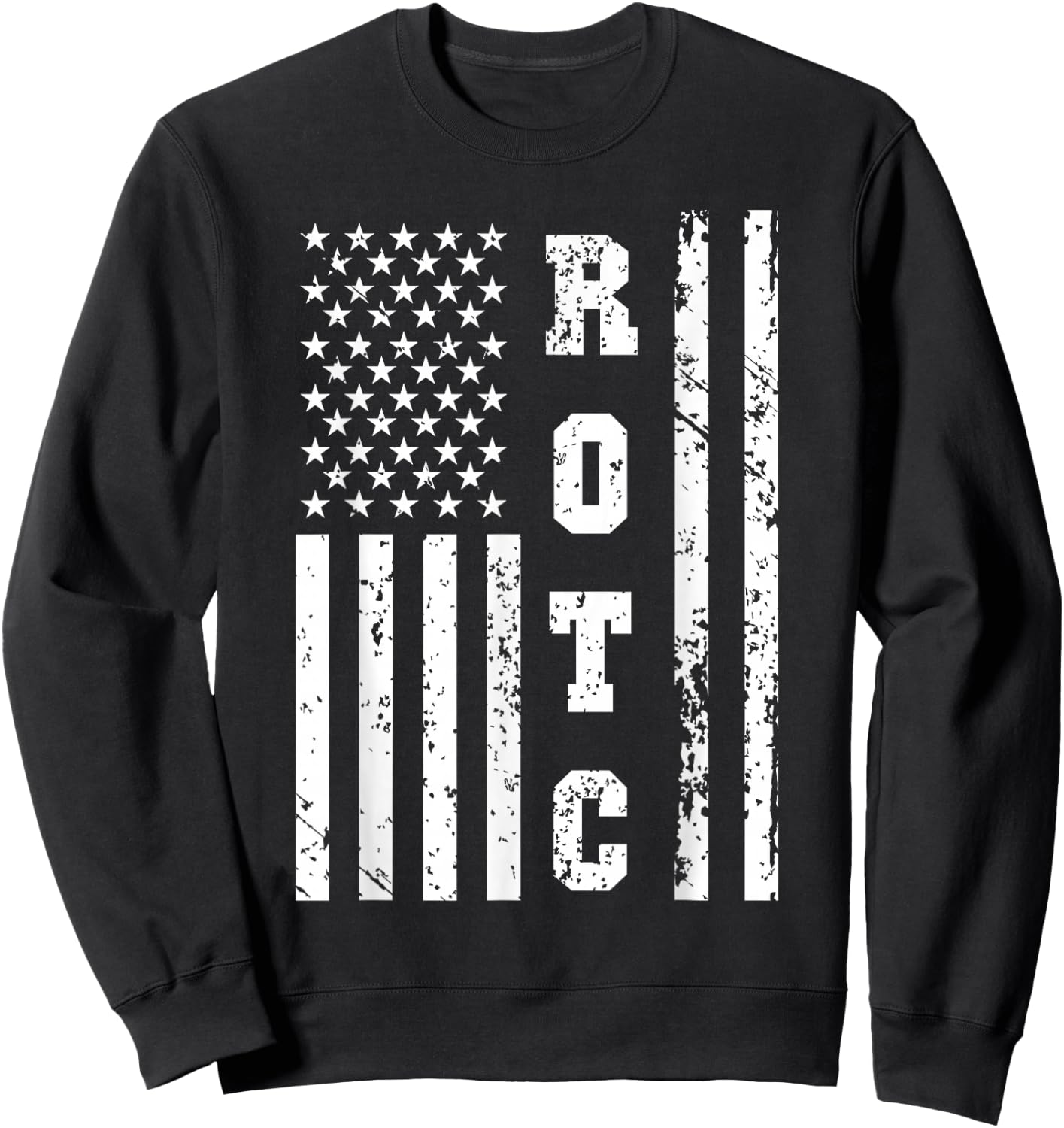 ROTC United States ROT Corps w US Flag Sweatshirt - Sweatshirt | Black