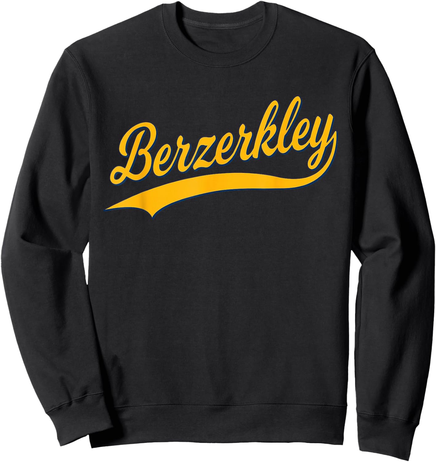 Berzerkley City of Berkeley, California Sports Script Sweatshirt - Sweatshirt | Black