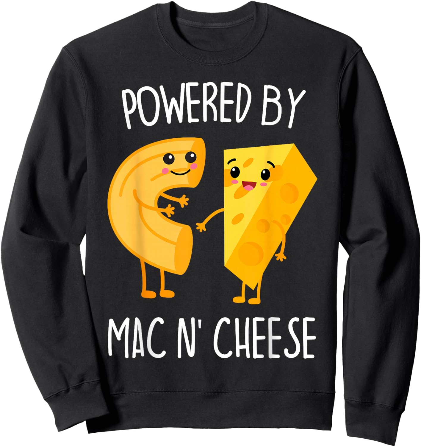 Powered by Mac n Cheese Sweatshirt - Sweatshirt | Black