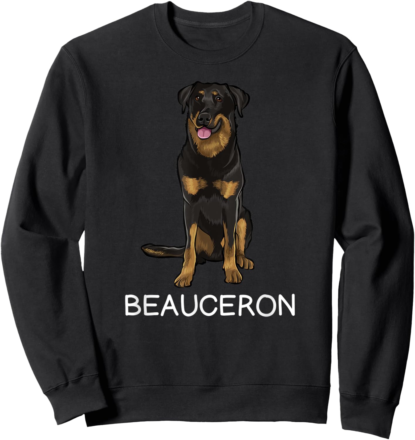 Beauceron Crazy Dog Lover Sweatshirt - Sweatshirt | Black