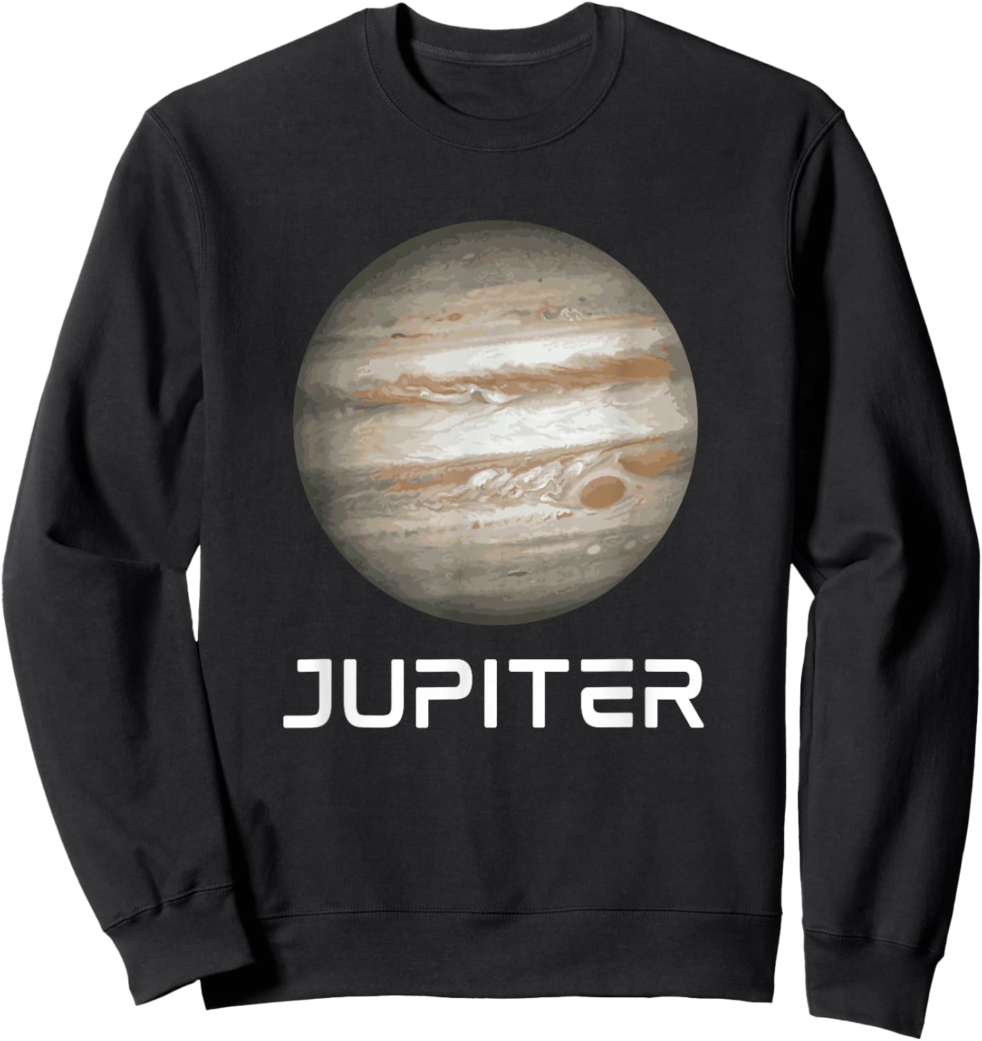 Solar System Planet Jupiter Outer Space Sweatshirt - Sweatshirt | Black