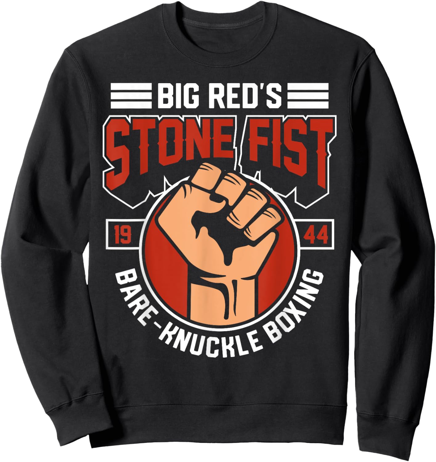 Bare-Knuckle Boxing Club Fighter Training Gym Stone Fist Sweatshirt - Sweatshirt | Black
