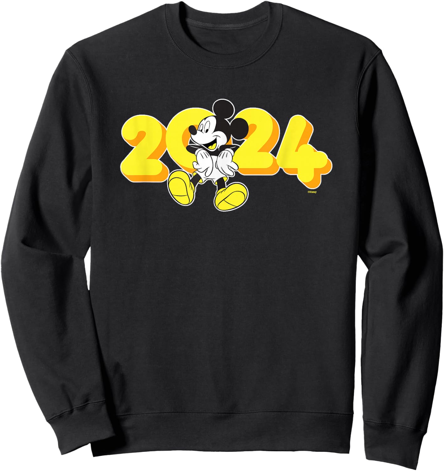 Disney Mickey Mouse Class of 2024 Graduation '24 Hangin' Out Sweatshirt - Sweatshirt | Black