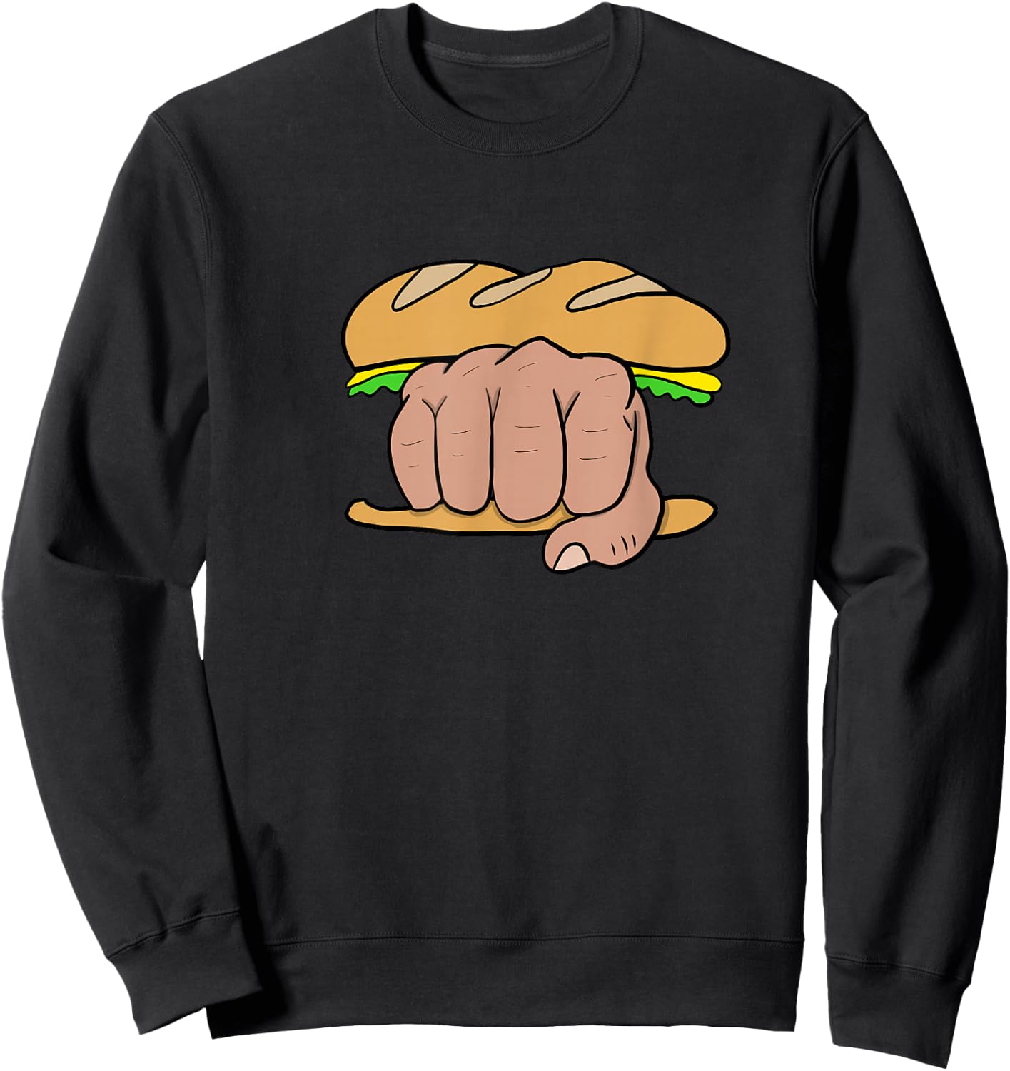 Knuckle Sandwich Funny Gift Chef Fighter Sweatshirt - Sweatshirt | Black