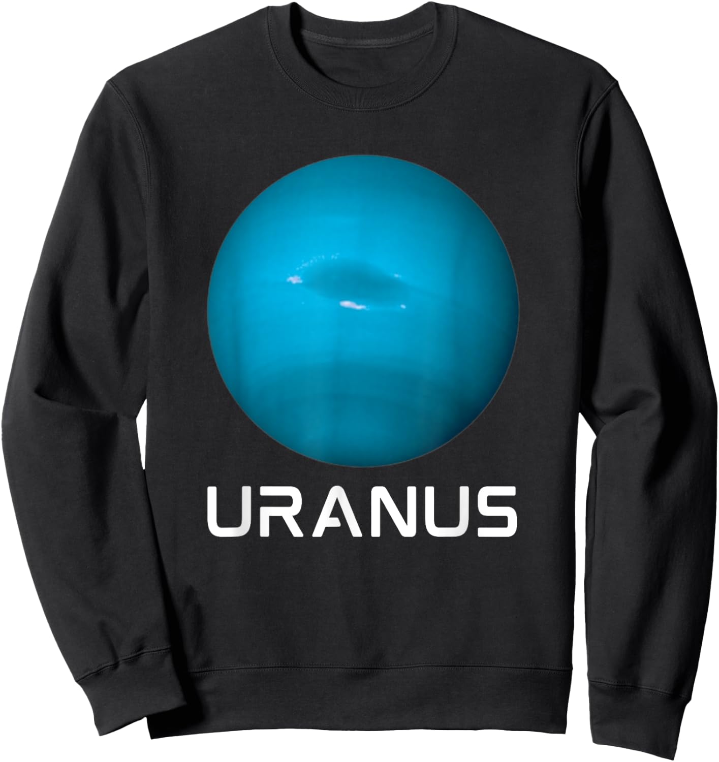 Solar System 7th Planet Uranus Outer Space Sweatshirt - Sweatshirt | Black