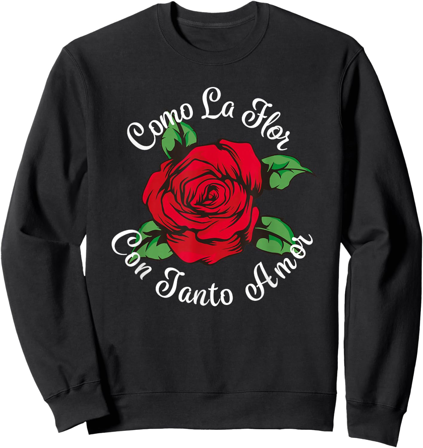 Como La Flor - Bailar Cumbia - Mexican Rose Fiesta Regalo Sweatshirt - Sweatshirt | Black