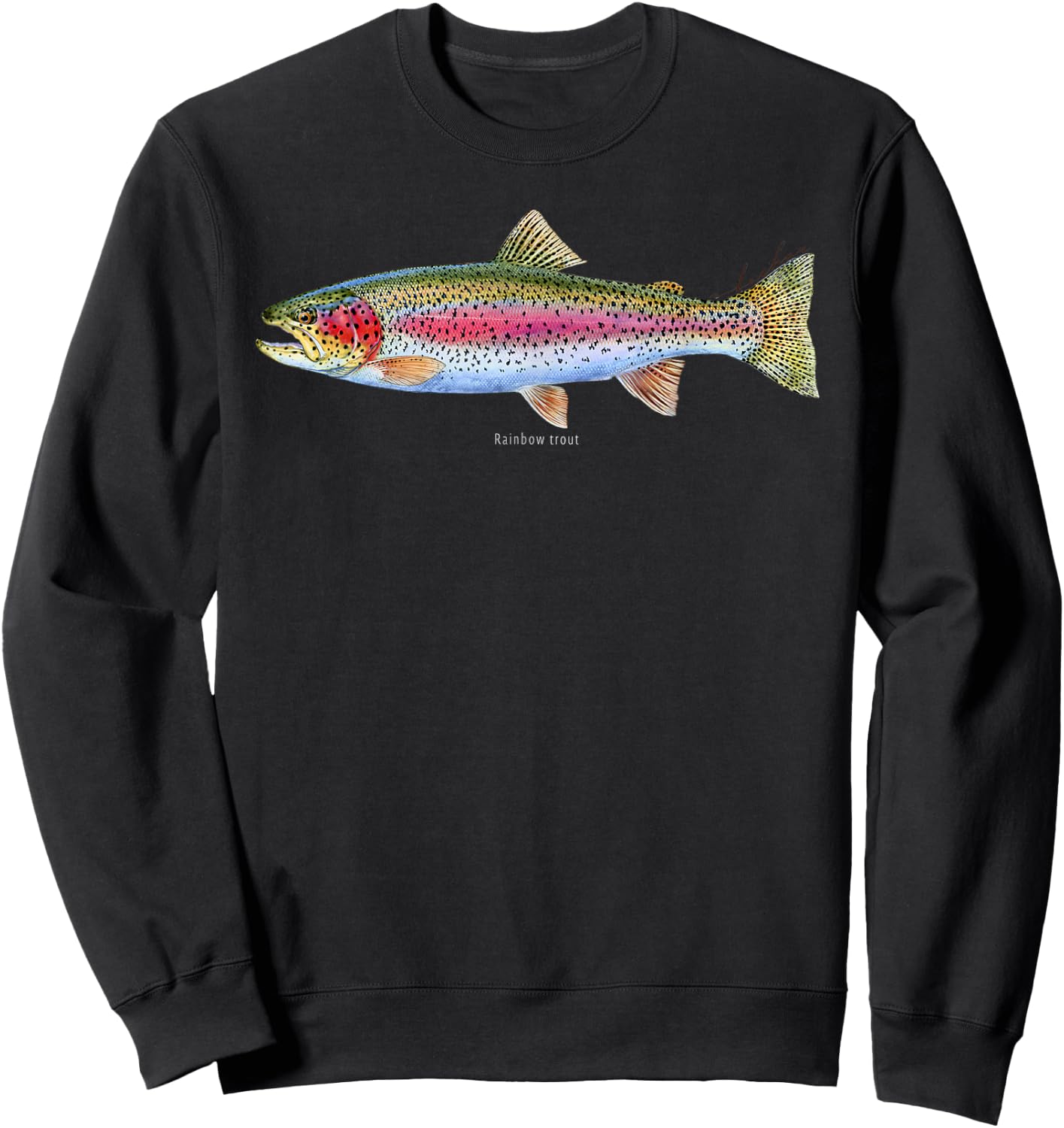 Studio Abachar Rainbow Trout Sweatshirt - Sweatshirt | Black