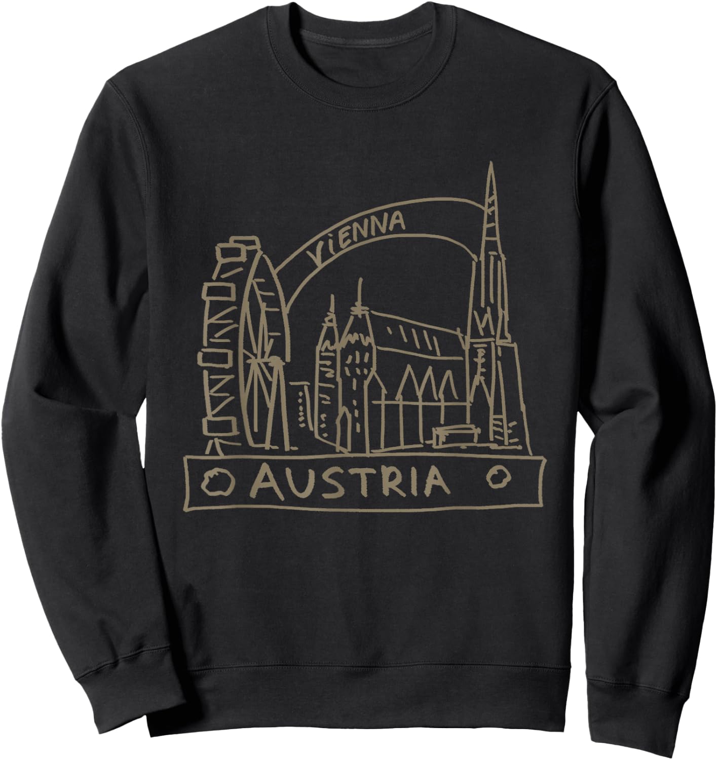 Vienna Austria Sweatshirt - Sweatshirt | Black