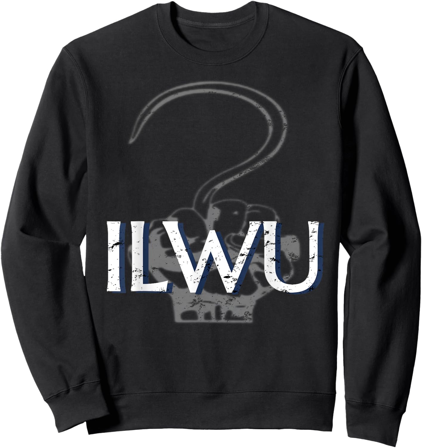 ILWU Longshoreman Cargo Hook Fist Sweatshirt - Sweatshirt | Black