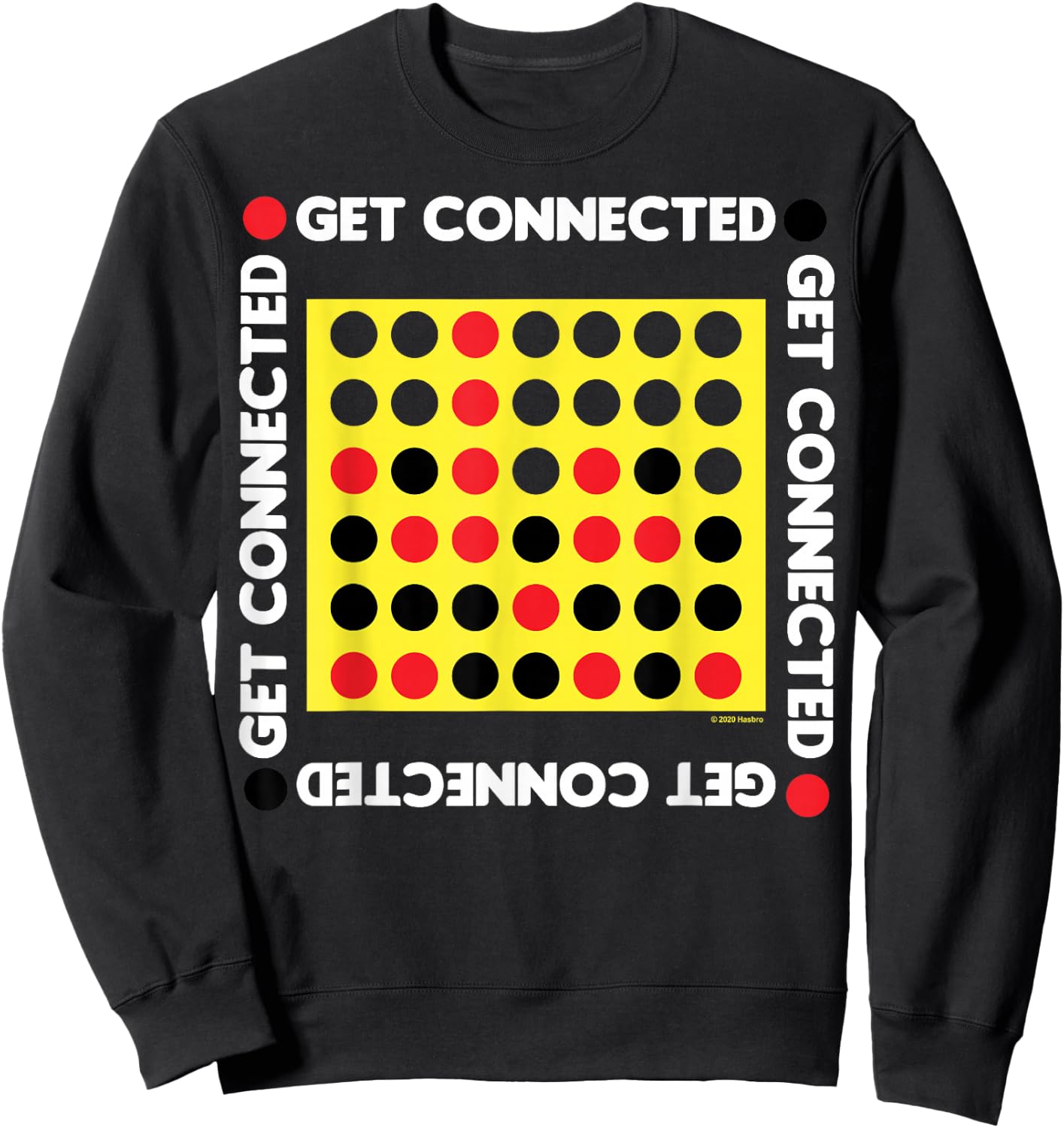 Connect Four Game Box Up Sweatshirt - Sweatshirt | Black