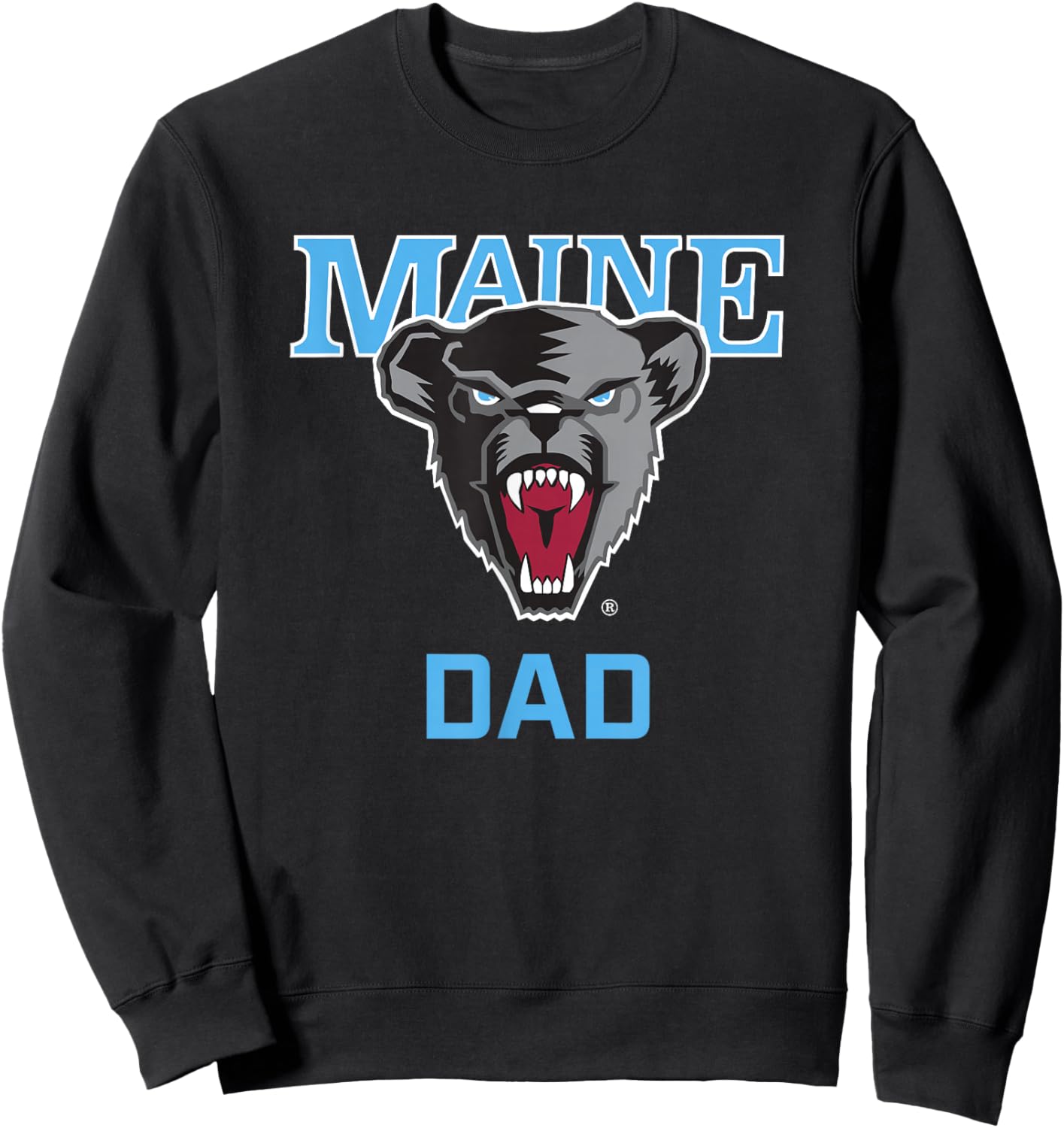 University of Maine Black Bears Arched Dad Sweatshirt - Sweatshirt | Black