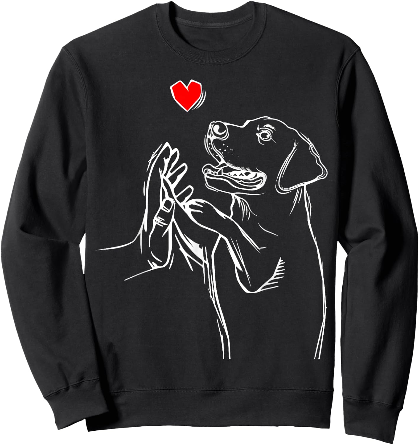 Labrador Retriever Love Golden Black Lab Dad Mom Sweatshirt - Sweatshirt | Black