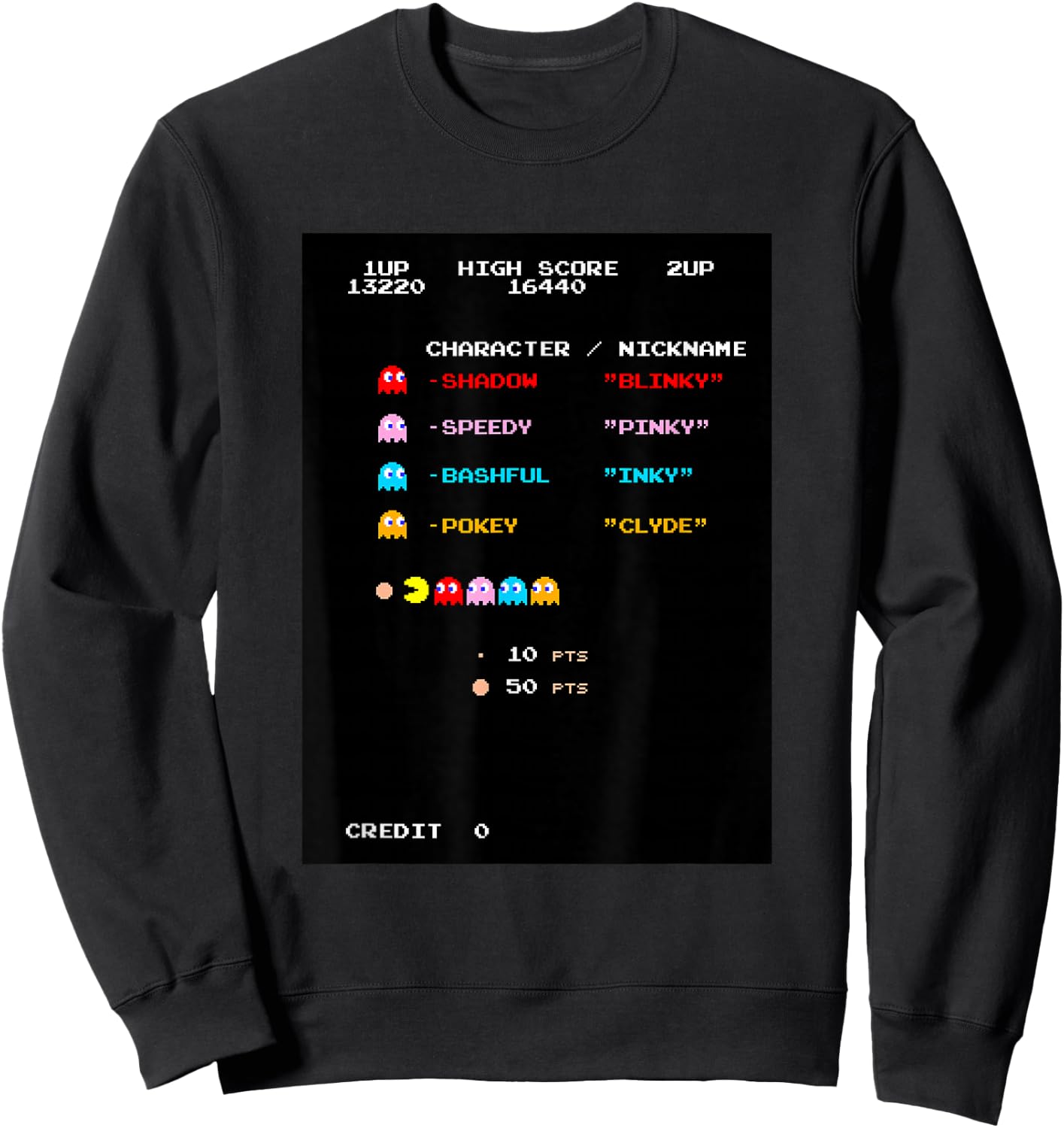 Pac-man Sweatshirt - Sweatshirt | Black