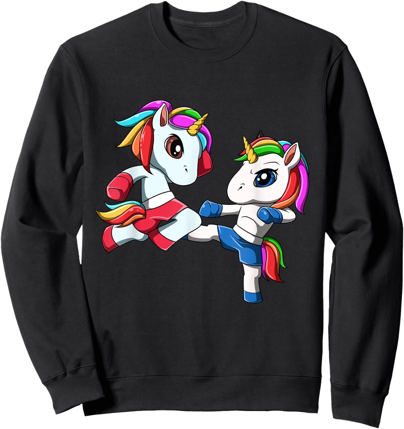 Unicorn Muay Thai - Thai Boxing and Kickboxing Gift Sweatshirt - Sweatshirt | Black
