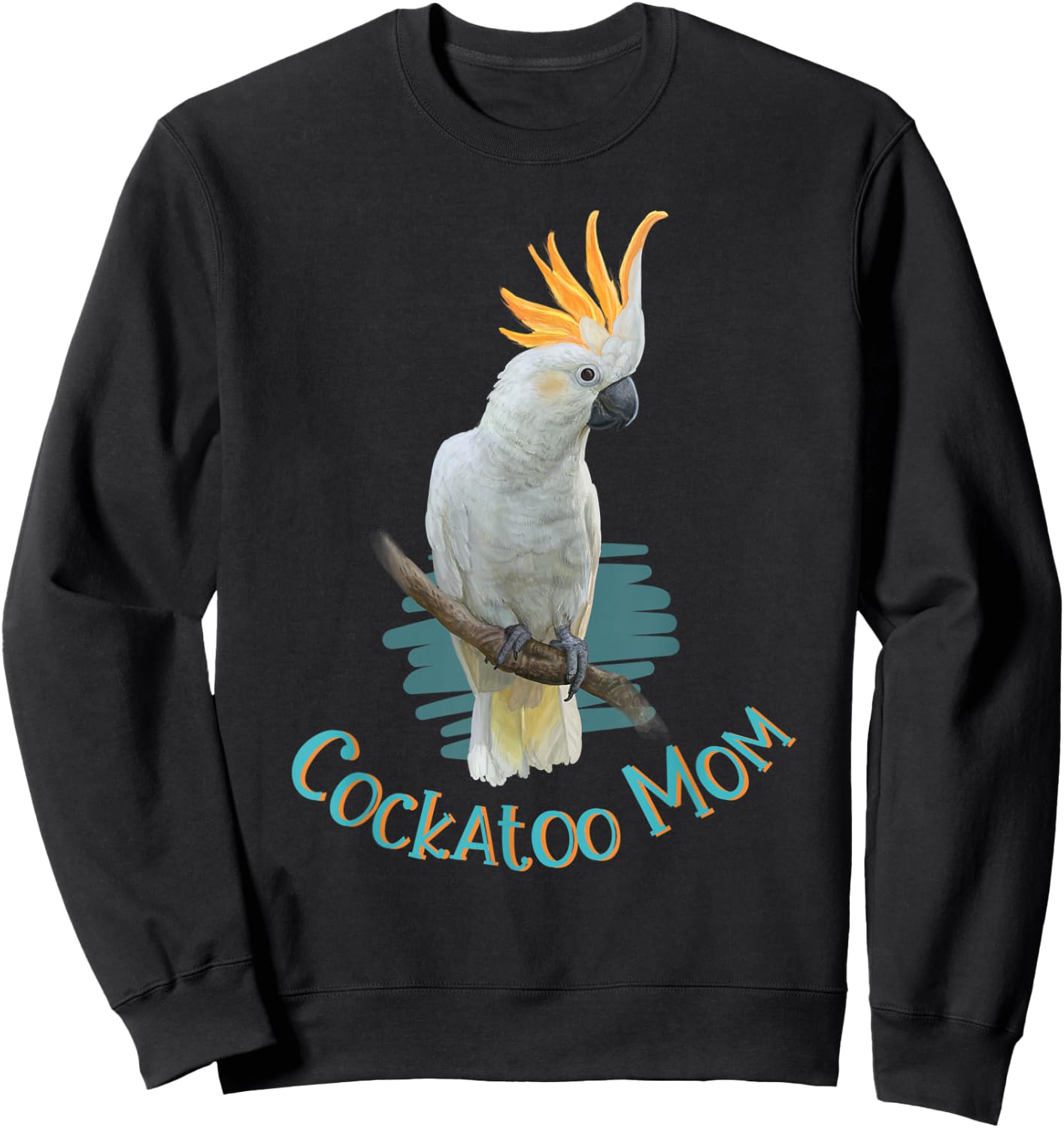 Pet Cockatoo Parrot Bird Mom Tropical Gift Sweatshirt - Sweatshirt | Black