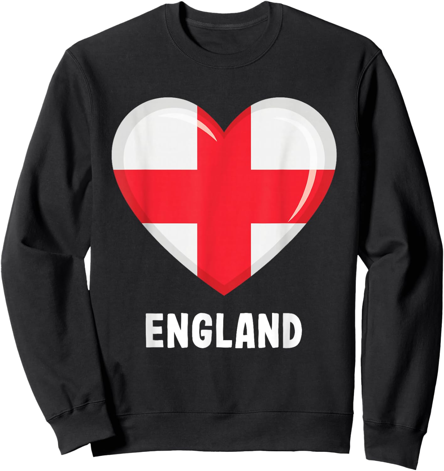 England Flag Jersey | English Sweatshirt - Sweatshirt | Black