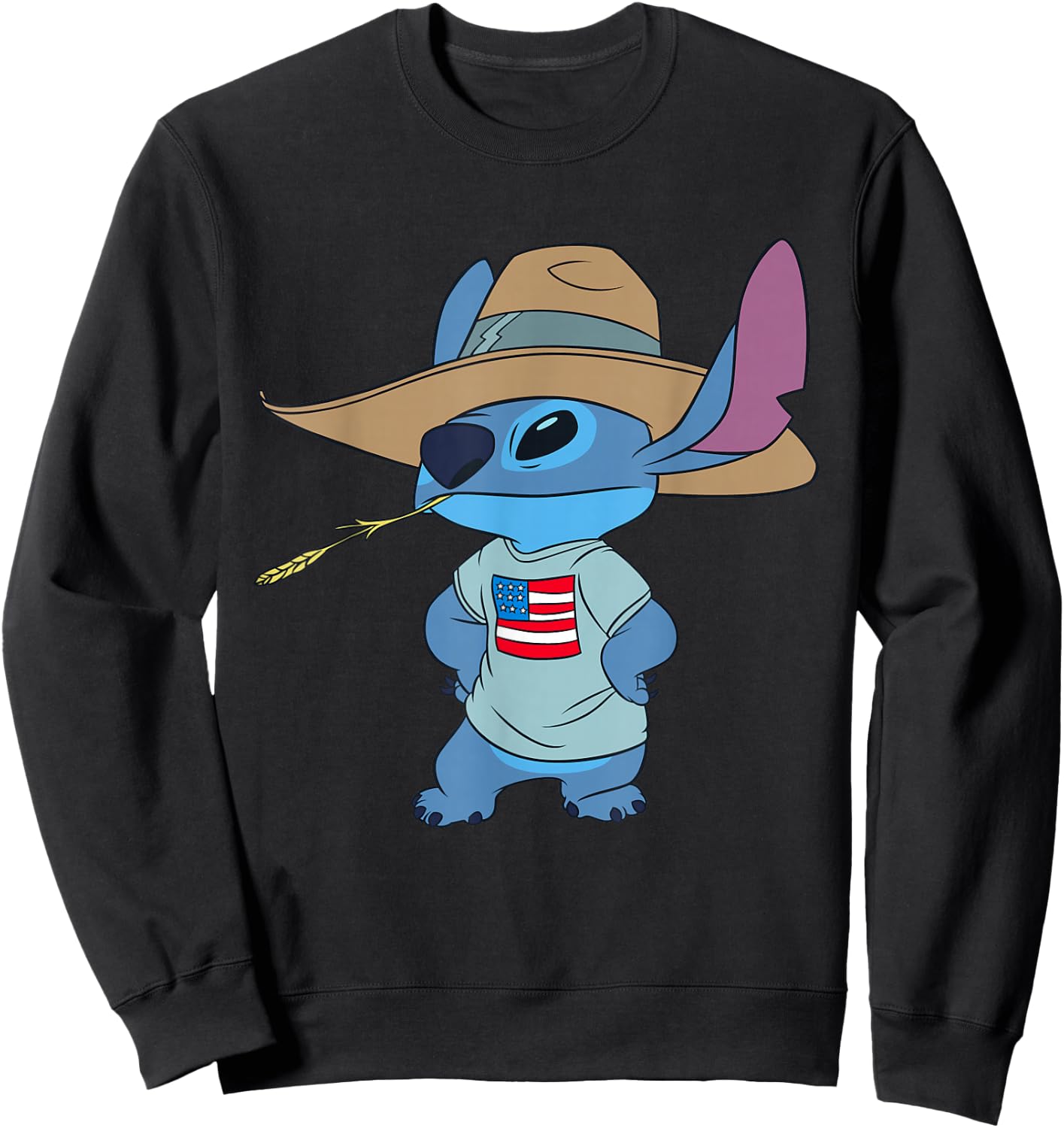 Disney Lilo and Stitch Americana Sweatshirt - Sweatshirt | Black