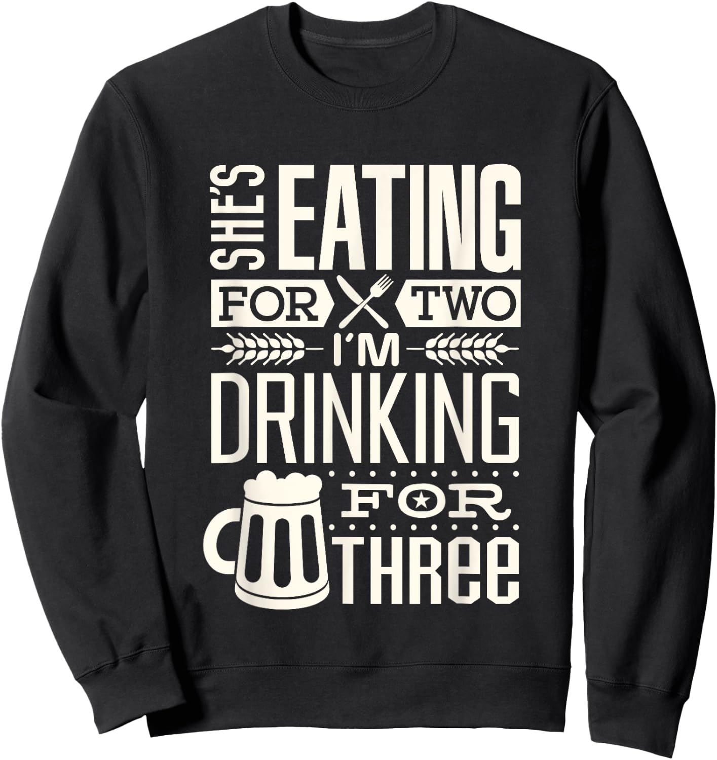 Funny Expecting Dad shirt for pregnancy New Dad father Sweatshirt - Sweatshirt | Black