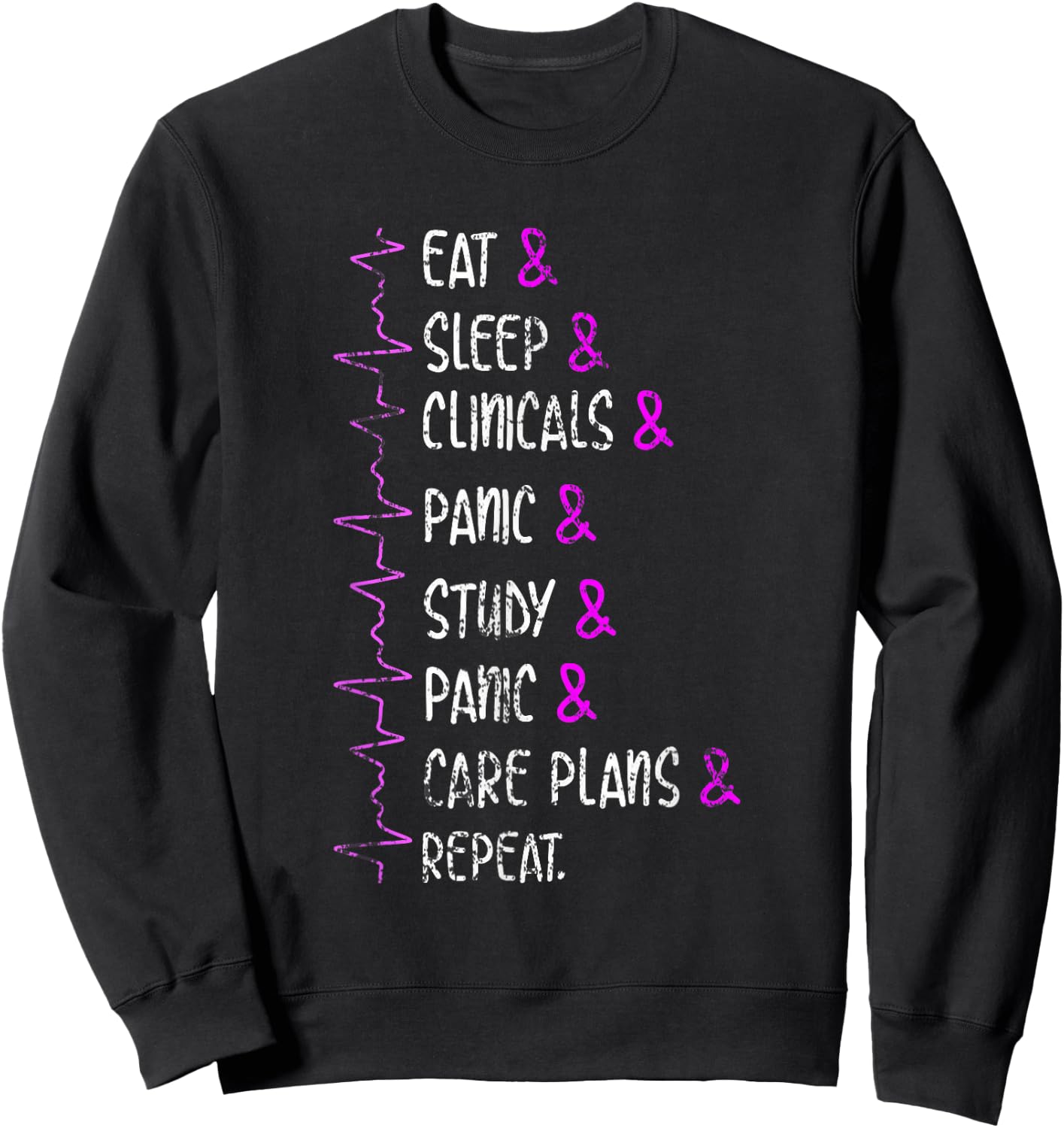 Funny Nurse School Nurse Sweatshirt - Sweatshirt | Black