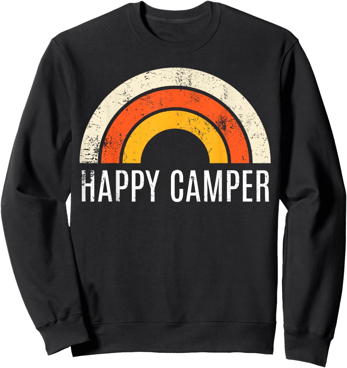 Happy Camper Shirt. Shirts Shirts Graphic Sweatshirt - Sweatshirt | Black