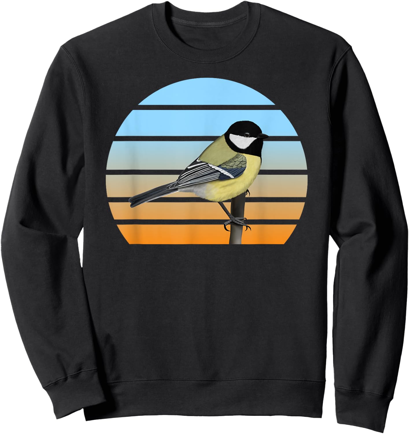Chickadee Bird Birdlover Birdwatcher Animal Biologist Birder Sweatshirt - Sweatshirt | Black