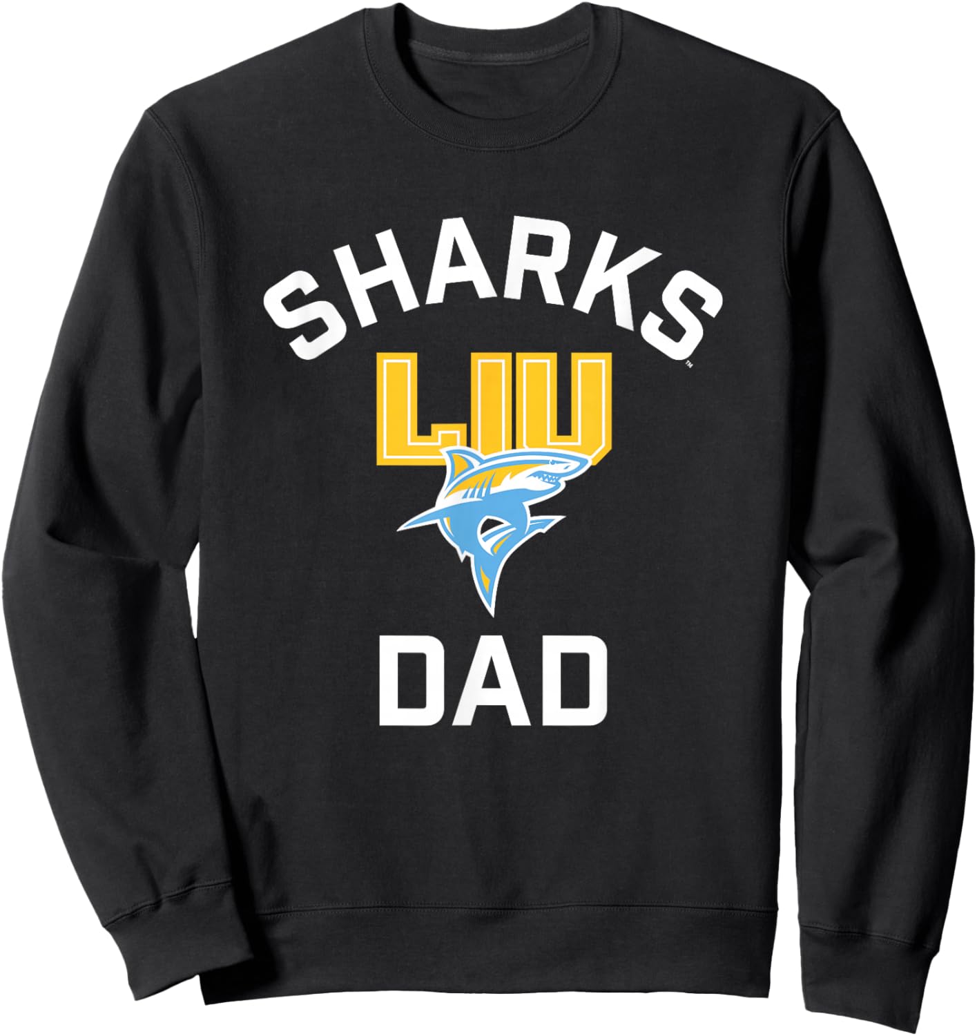 Long Island University LIU Blackbirds Arched Dad Sweatshirt - Sweatshirt | Black