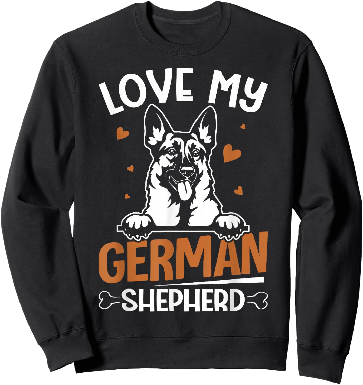 Love My German Shepherd Sweatshirt - Sweatshirt | Black