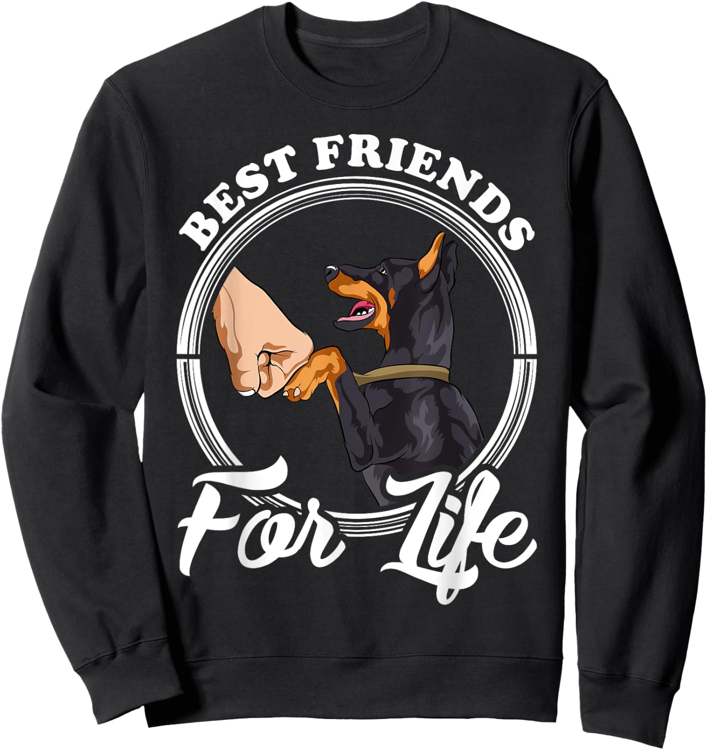 Doberman Pinscher Shirt Funny Doberman Lover Sweatshirt - Sweatshirt | Black