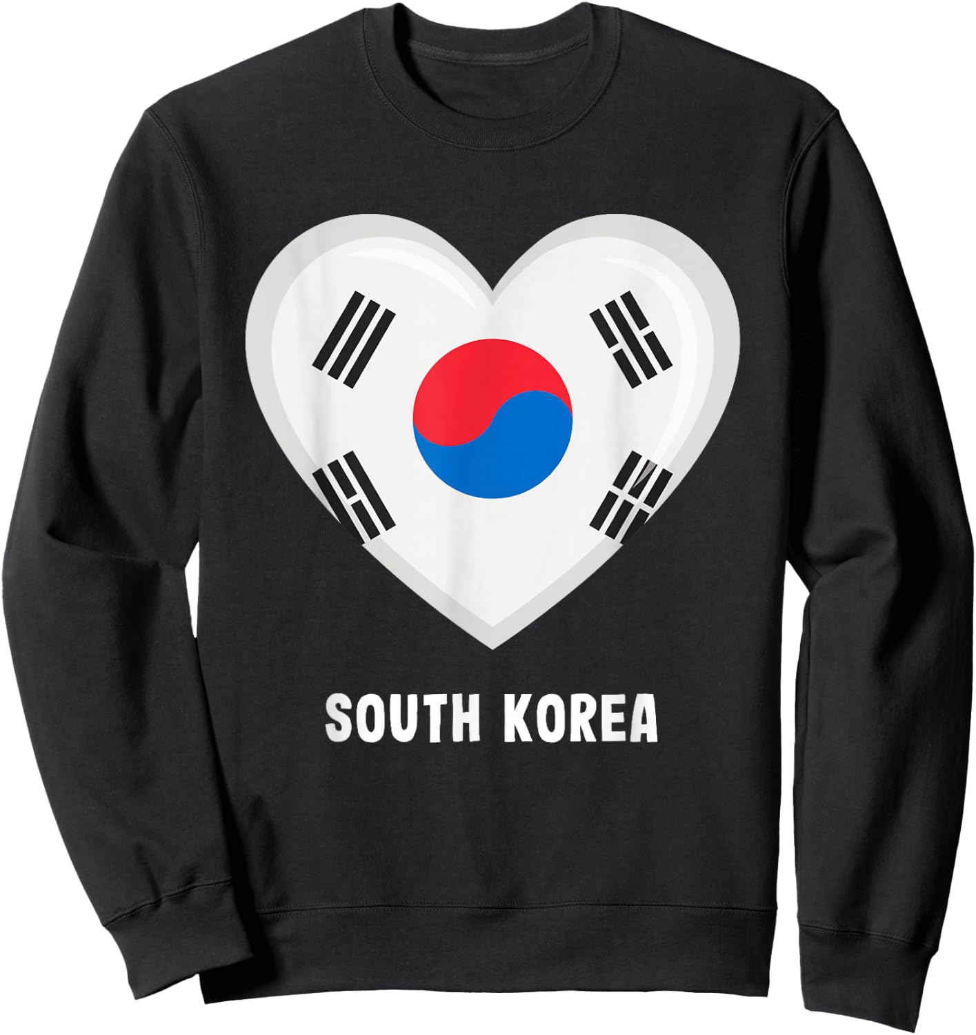 South Korea Flag Shirt | South Korea Sweatshirt - Sweatshirt | Black