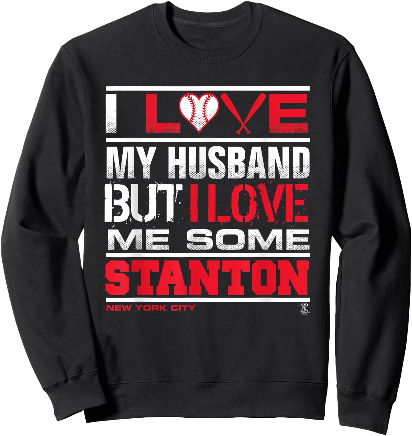 Giancarlo Stanton I Love My Husband Gameday Sweatshirt - Sweatshirt | Black