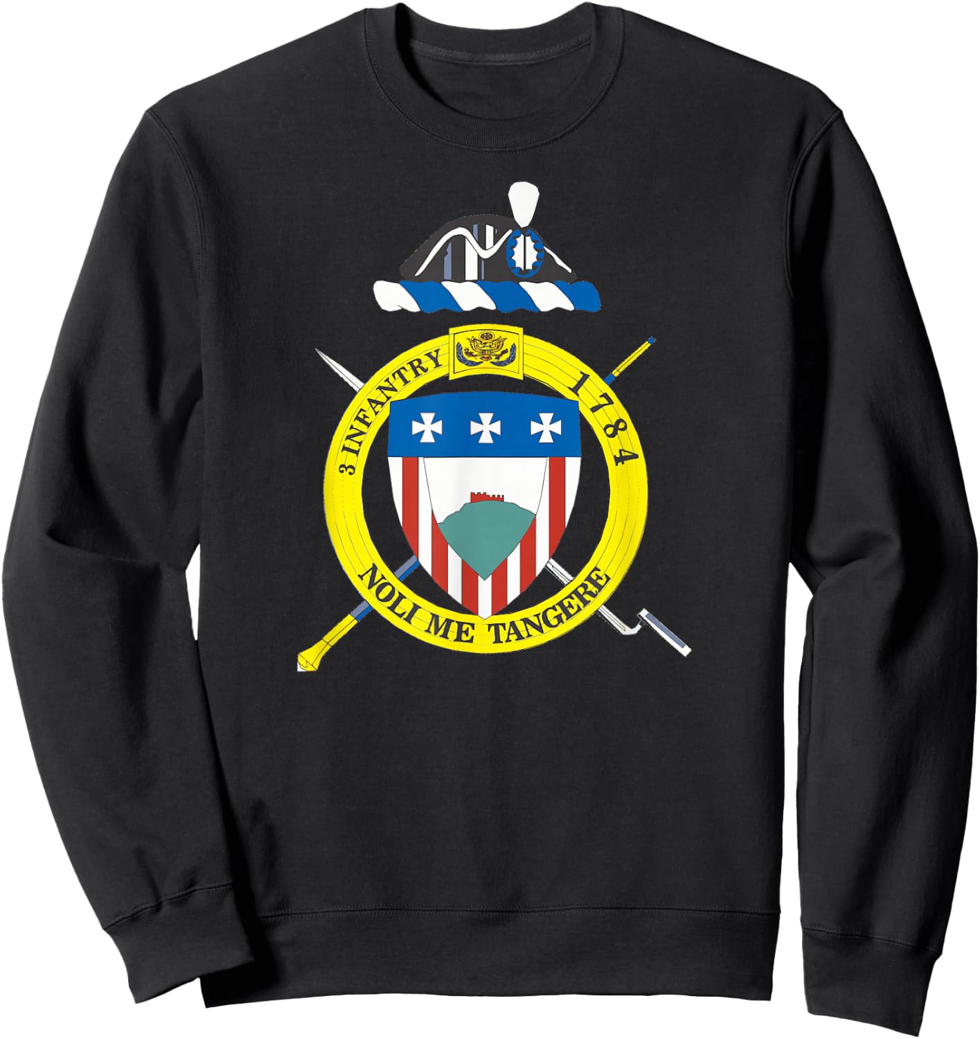 Old Guard 3rd Infantry Regiment Crest cen Sweatshirt - Sweatshirt | Black