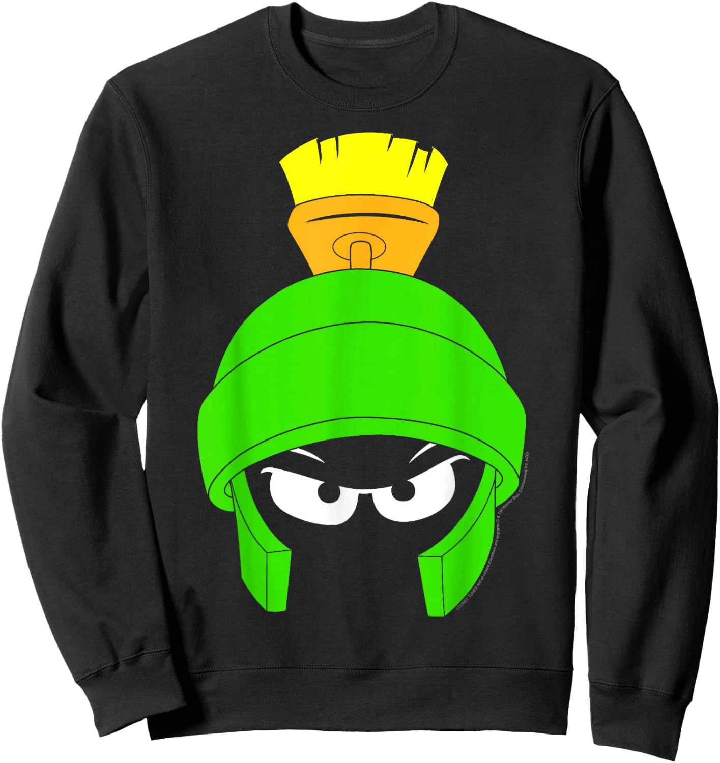 Looney Tunes Marvin The Martian Dark Big Face Sweatshirt - Sweatshirt | Black