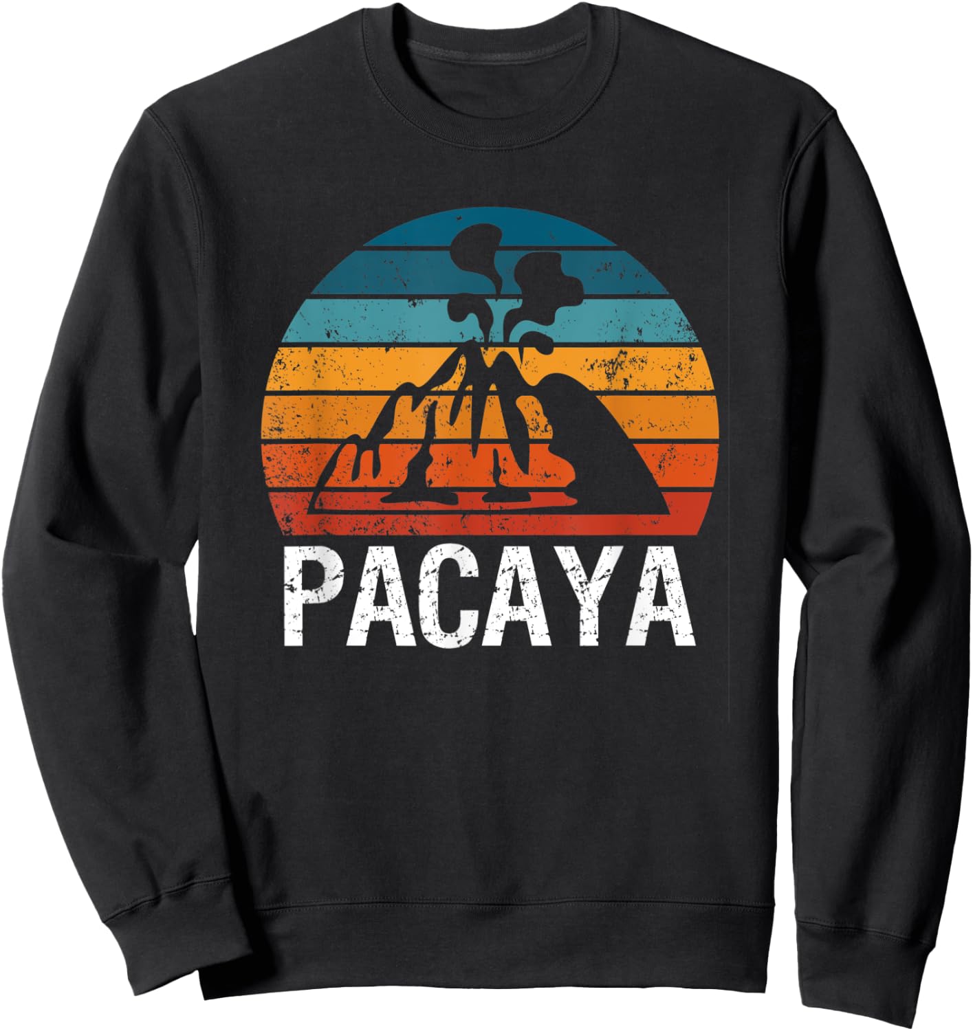 Pacaya Lava Volcano Eruption Magma Guatemala Volcanology Fun Sweatshirt - Sweatshirt | Black