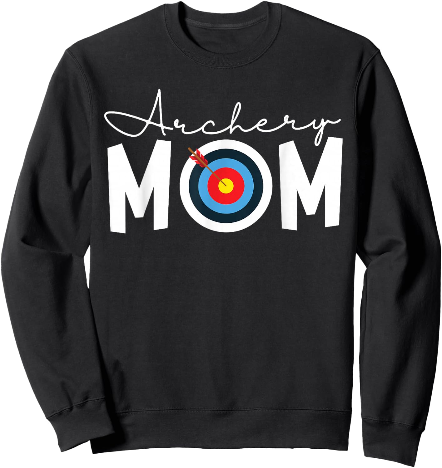 Archery Mom Bow Arrow Shooting Sports Hunter Women Sweatshirt - Sweatshirt | Black