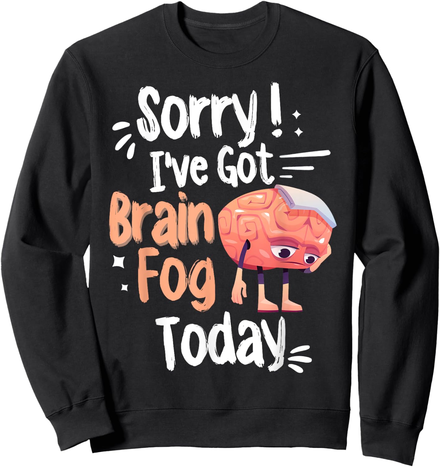 Lupus Awareness & Fibro Fog Fibromyalgia Brain Fog Sweatshirt - Sweatshirt | Black