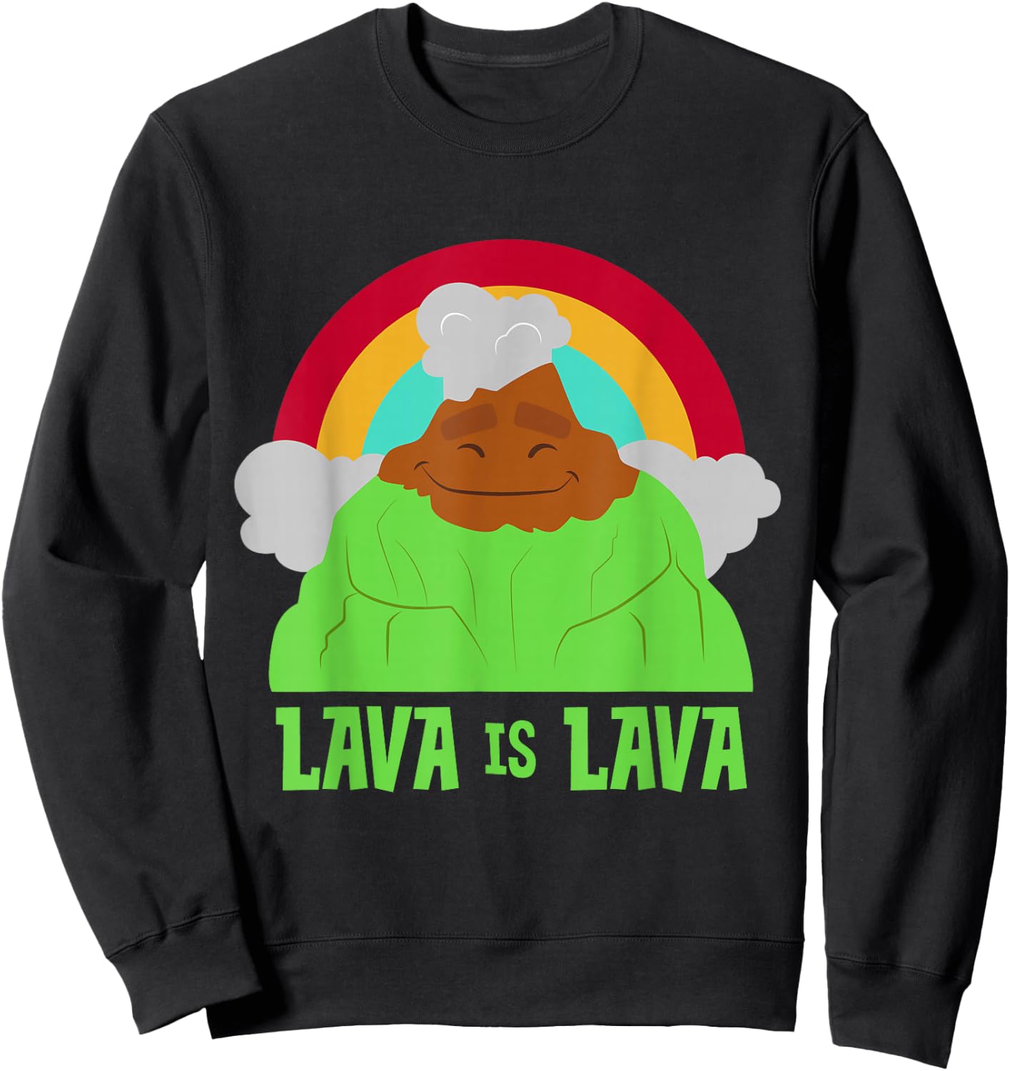 Disney and Pixar's Lava is Lava Rainbow Sweatshirt - Sweatshirt | Black