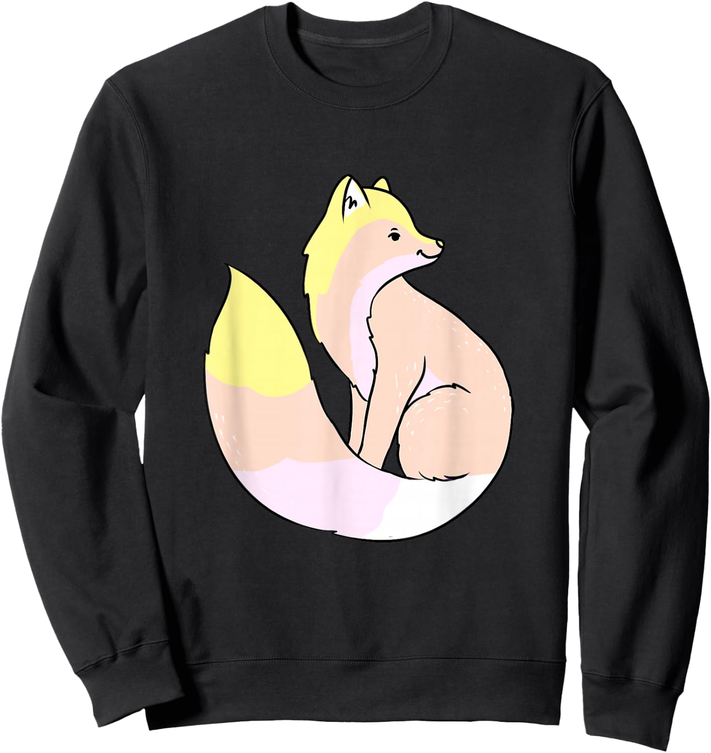 Pangender Fox Pangender Pride Sweatshirt - Sweatshirt | Black