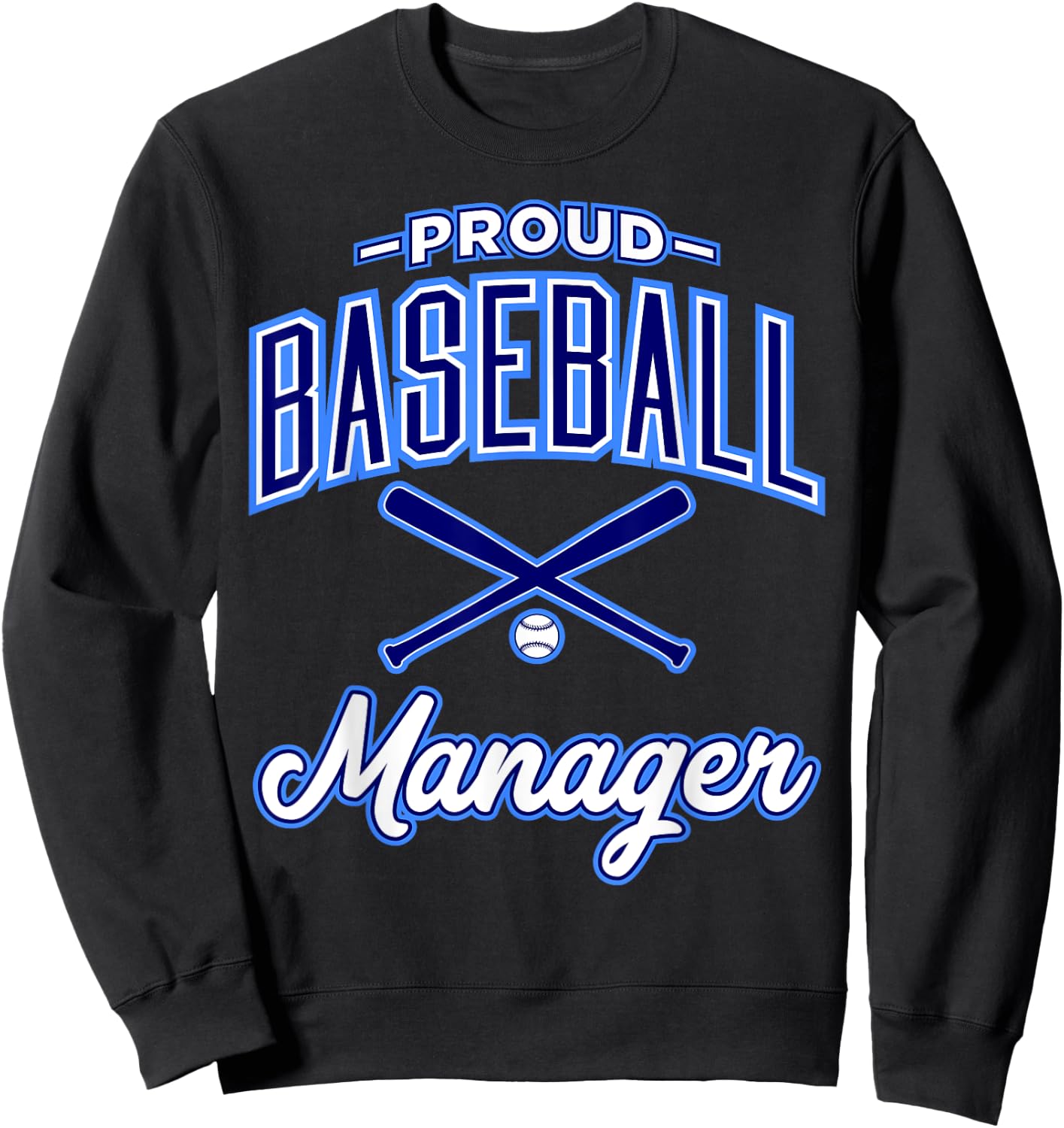 Baseball Manager Sweatshirt - Sweatshirt | Black