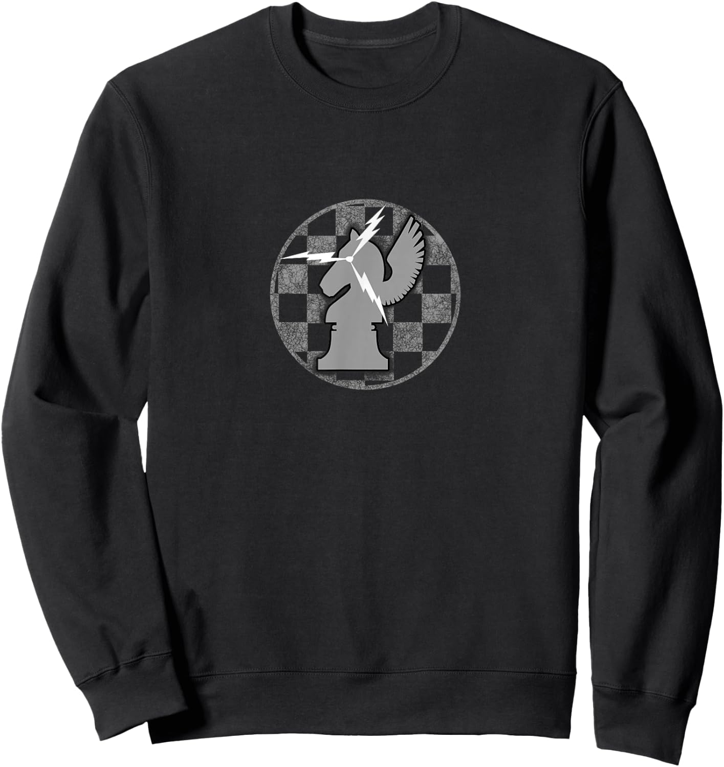 963rd AACS / AWACS Greyscale Patch Sweatshirt - Sweatshirt | Black