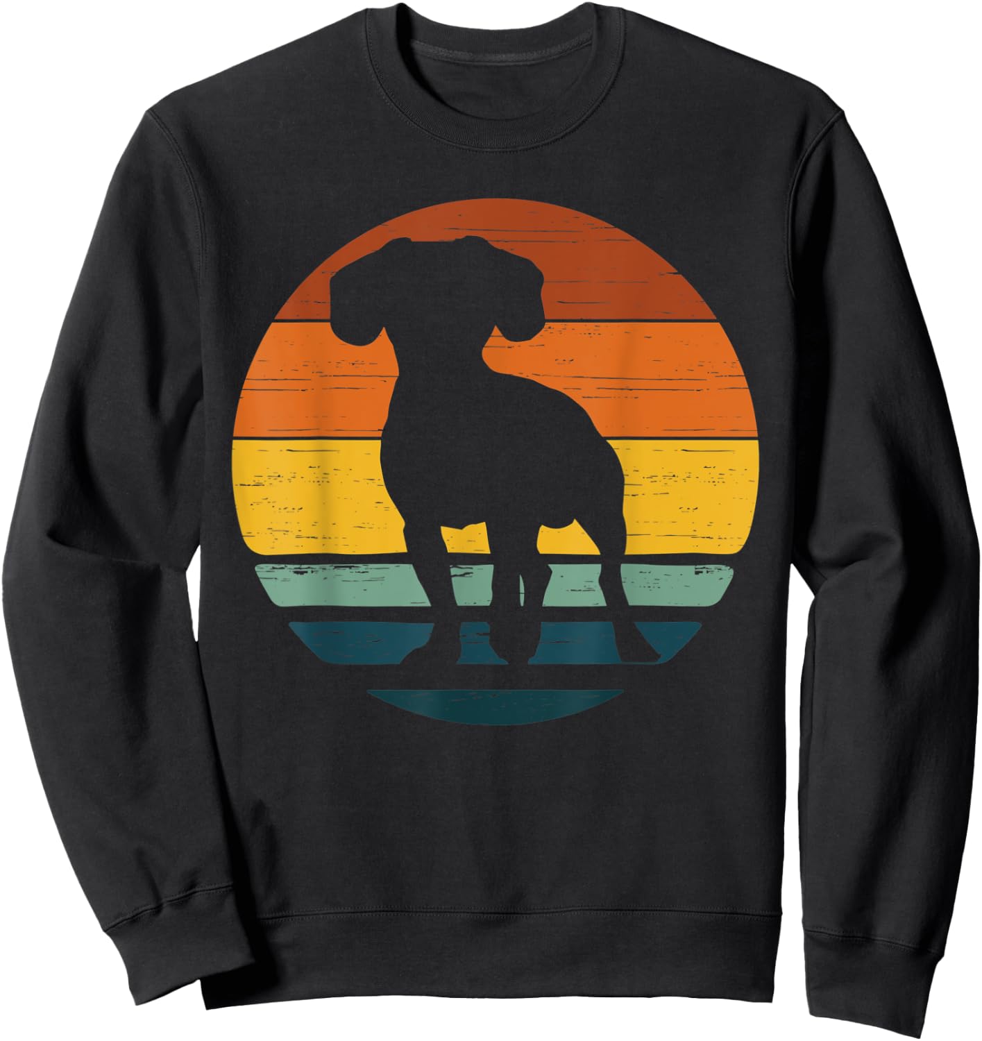 Cav-a-Jack Vintage Retro Mom Dad Dog Gift Men Women Kids Sweatshirt - Sweatshirt | Black