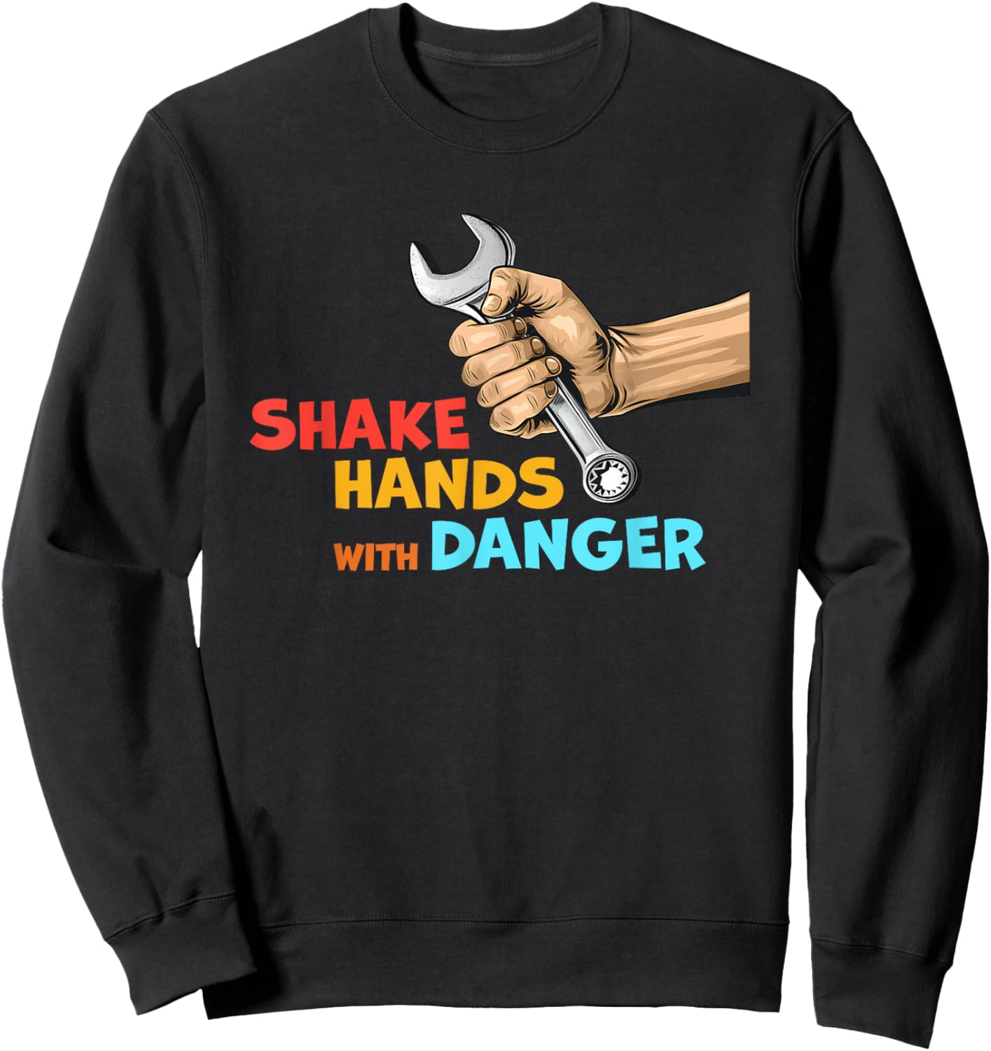 Shake Hands With Danger Retro Apparel Sweatshirt - Sweatshirt | Black