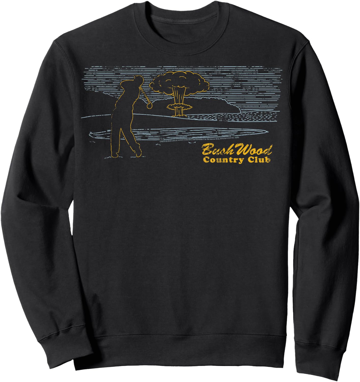 Caddyshack Bushwood Country Club Explosion Sweatshirt - Sweatshirt | Black