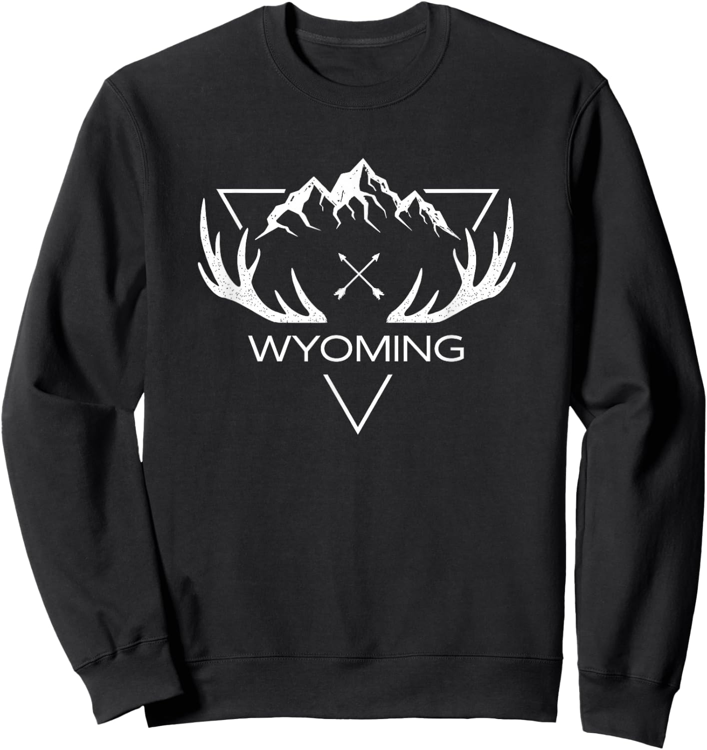 Wyoming | Wyoming Deer Elk Gift | Wyoming Sweatshirt - Sweatshirt | Black